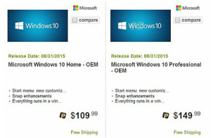 Windows 10 prices