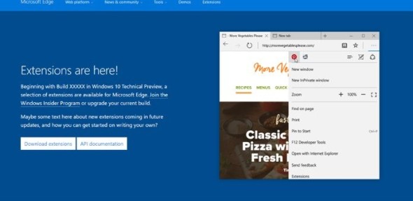 דפדפן ה-Edge צפוי להציע תמיכה בתוספים כבר בעדכון הקרוב