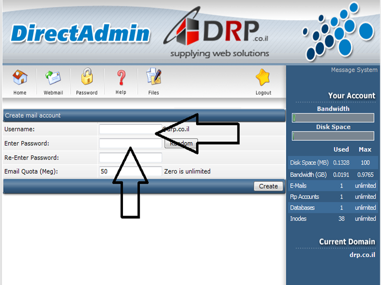 מילוי פרטי חשבון מילוי פרטים